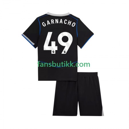 Fotballdrakt Chelsea Alejandro Garnacho 49 Barn Tredjetrøye 2025-2026 Kortermet